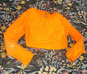 New! Rhinestone Crop Top
