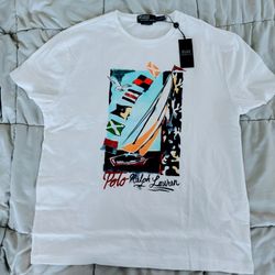 Ralph Lauren Polo Graphic T Shirt Size Large Classic Fit NWT