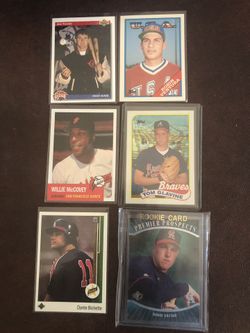 Wille McCovey Rookie Baseball Card Lot incl. Erstad, Ventura, Thome, Glavine & Bichette