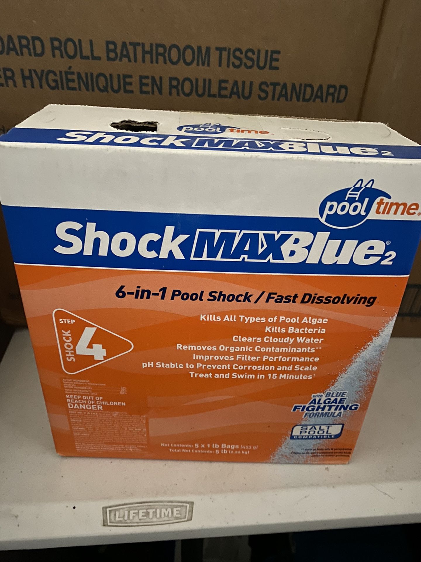 New Shock Max Blue Pool 5 Lbs (1lb X5 Qty)