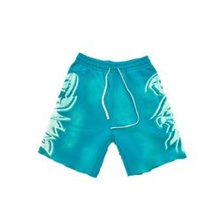 MF GLOW IN THE DARK SHORTS (Peacock Blue)