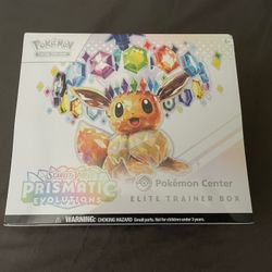 Prismatic Evolutions Pokemon Center Elite Trainer Box (ETB)