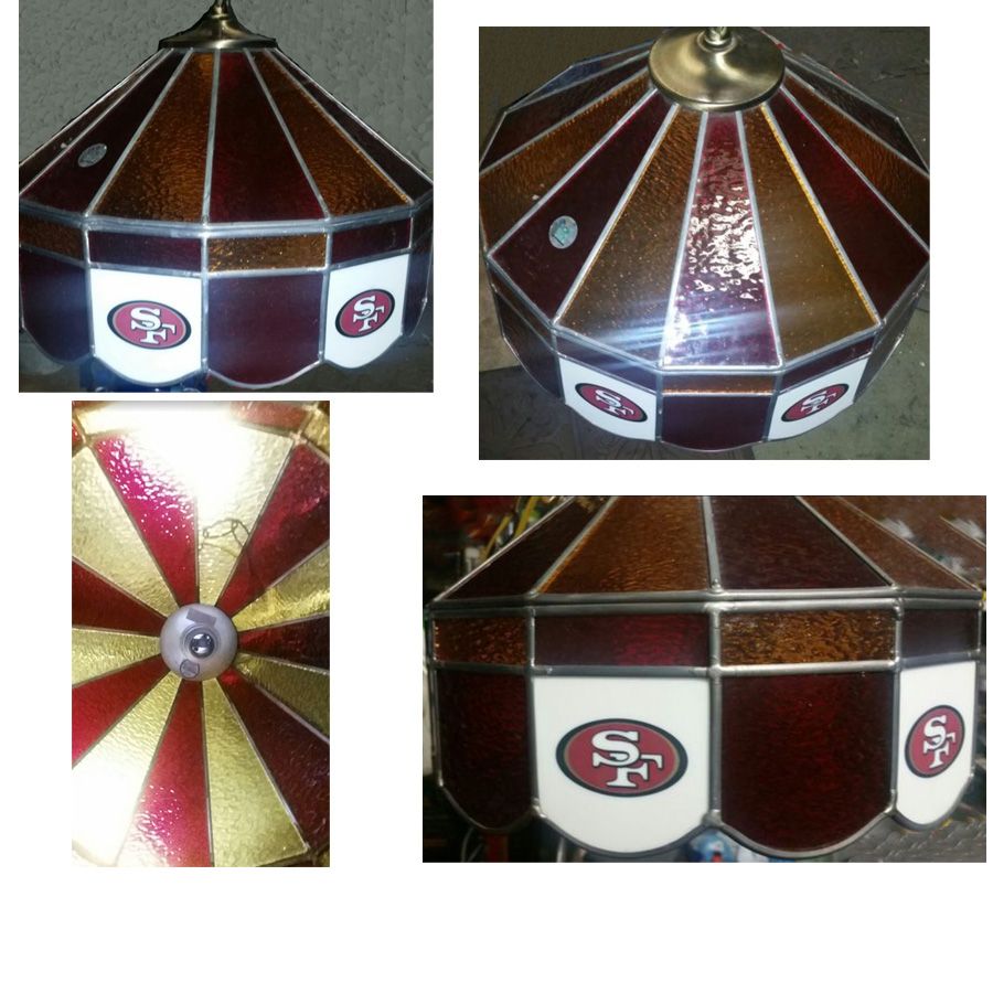 Imperial San Francisco 49ers 14-in. Stained Glass Pub Light