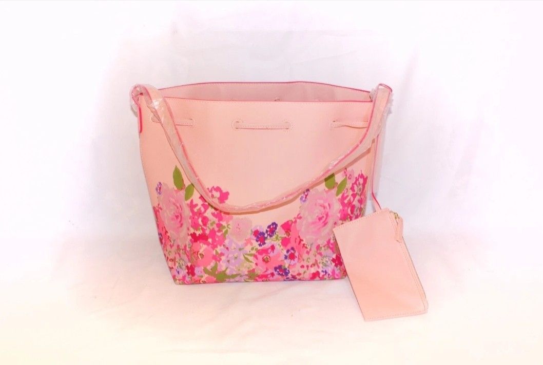 Estee Lauder Wild Blossom Floral Lipstick Foundation Bag Tote Purse Gift Set Lux