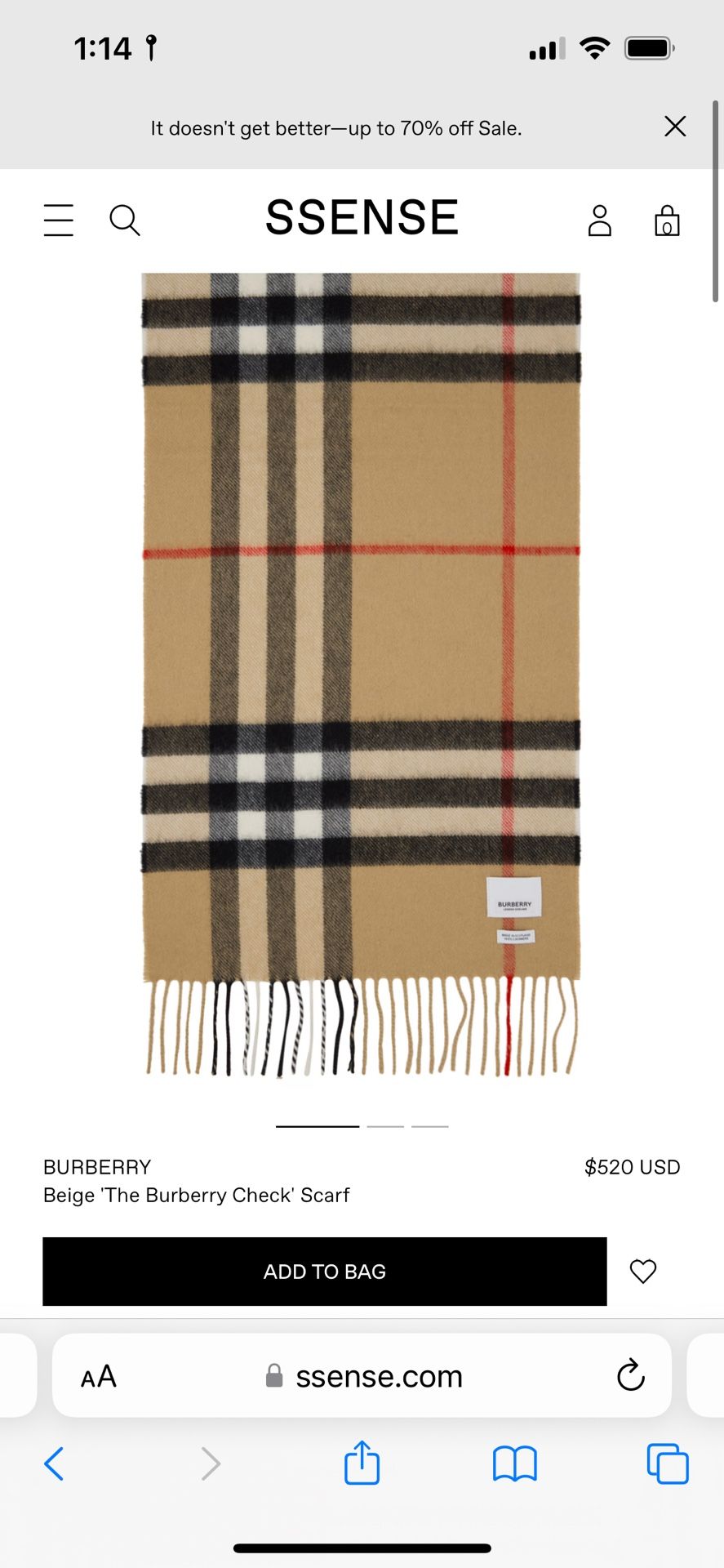 Authentic Burberry Scarf