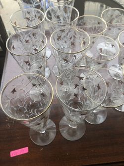 Mid century mid century Royal Libby 1950 22 kt trim 1950’s