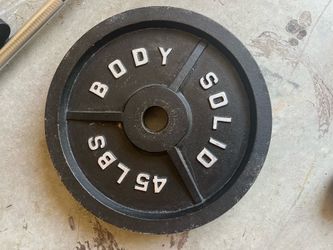 Body-Solid 45 lb Olympic Plates – Pair (90 lbs Total)