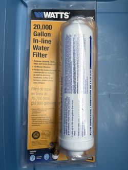 Brand NEW WATTS 20,000 Gallon Inline Water Filter
