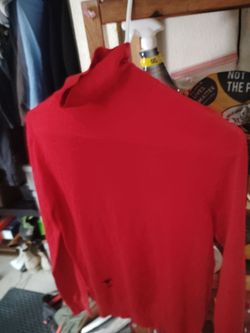 Christian dior cashmere turtleneck red size 12
