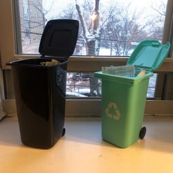 Mini Recycle Bin And Trash Can