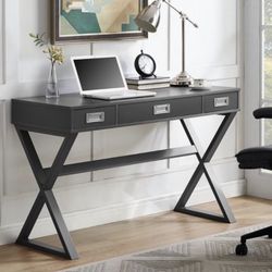 MODERN DARK GRAY DESK NEW
