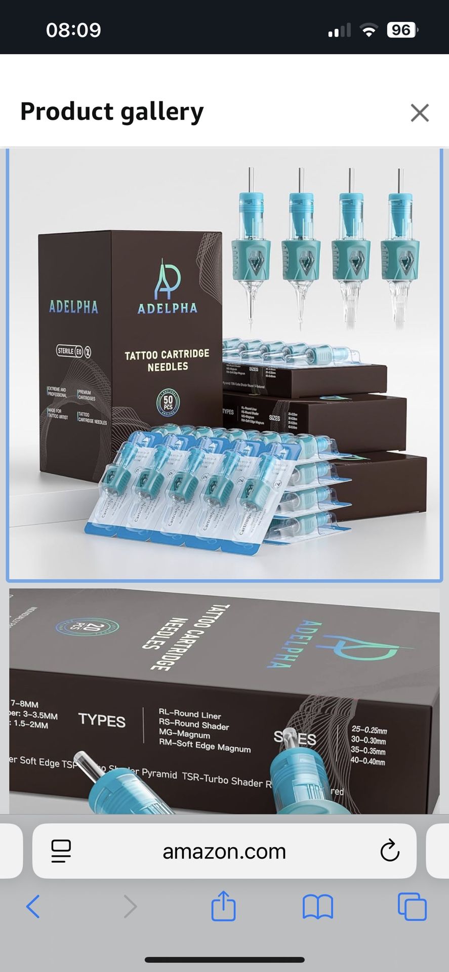 50Pcs Tattoo Cartridge Needles Assorted Mixed Size #12 Round Liner Shader Magnum 5RL 7RL 9RL 5RS 7RS 9RS 15M1 21M1 15RM 21RM with Membrane Needles for