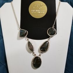 Gorgeous Labradorite Statement Necklace