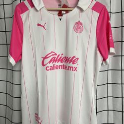 Puma Chivas Guadalajara Jersey Women’s XL Pink White New