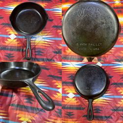 Vintage Wagner Ware 8” Cast Iron Skillet Made In the USA #5