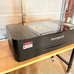 Laser Engraver & Cutter – Monport Onyx 55W CO2 w/ Autofocus + Rotary