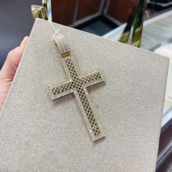 Gold Cross Charm 