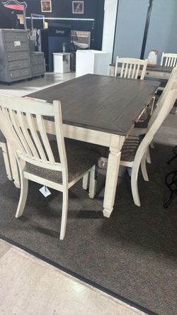 OM• $38 Initial • Brand New Dining Table and chairs  and bench