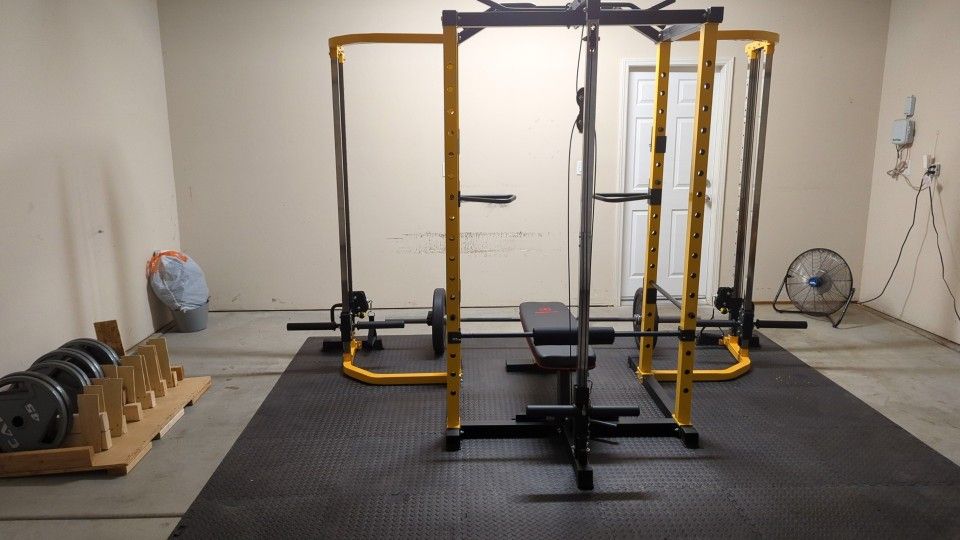 Hulk Fit Power Rack Cage With Cable Attachments