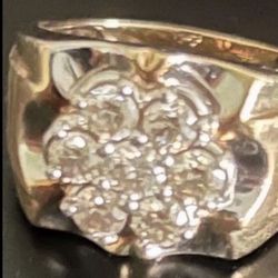 Diamond Cluster Ring 