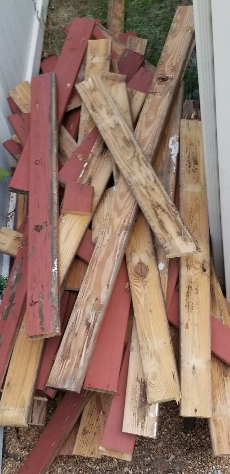 FREE scrap wood. Previously a deck so there are nails in the boards. You haul. First come