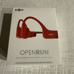 SHOKZ OpenRun with USB-C Charging - Open-Ear Bluetooth Bone Conduction Sport Headphones - Sweat Resistant Wireless Earphones for Workouts and Running 