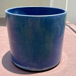 Vintage Gainey Ceramics Blue pot planter AC 12
