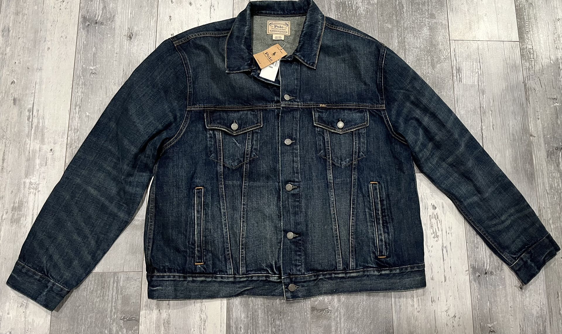 Polo Ralph Lauren Men's Denim Trucker Denim Jean Jacket Sz 2XB NEW