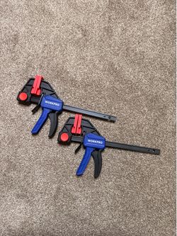 WORKPRO 6" Clamps for Woodworking 2-Pack