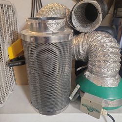 Grow Tent Exhaust Fan With Charcoal Filter