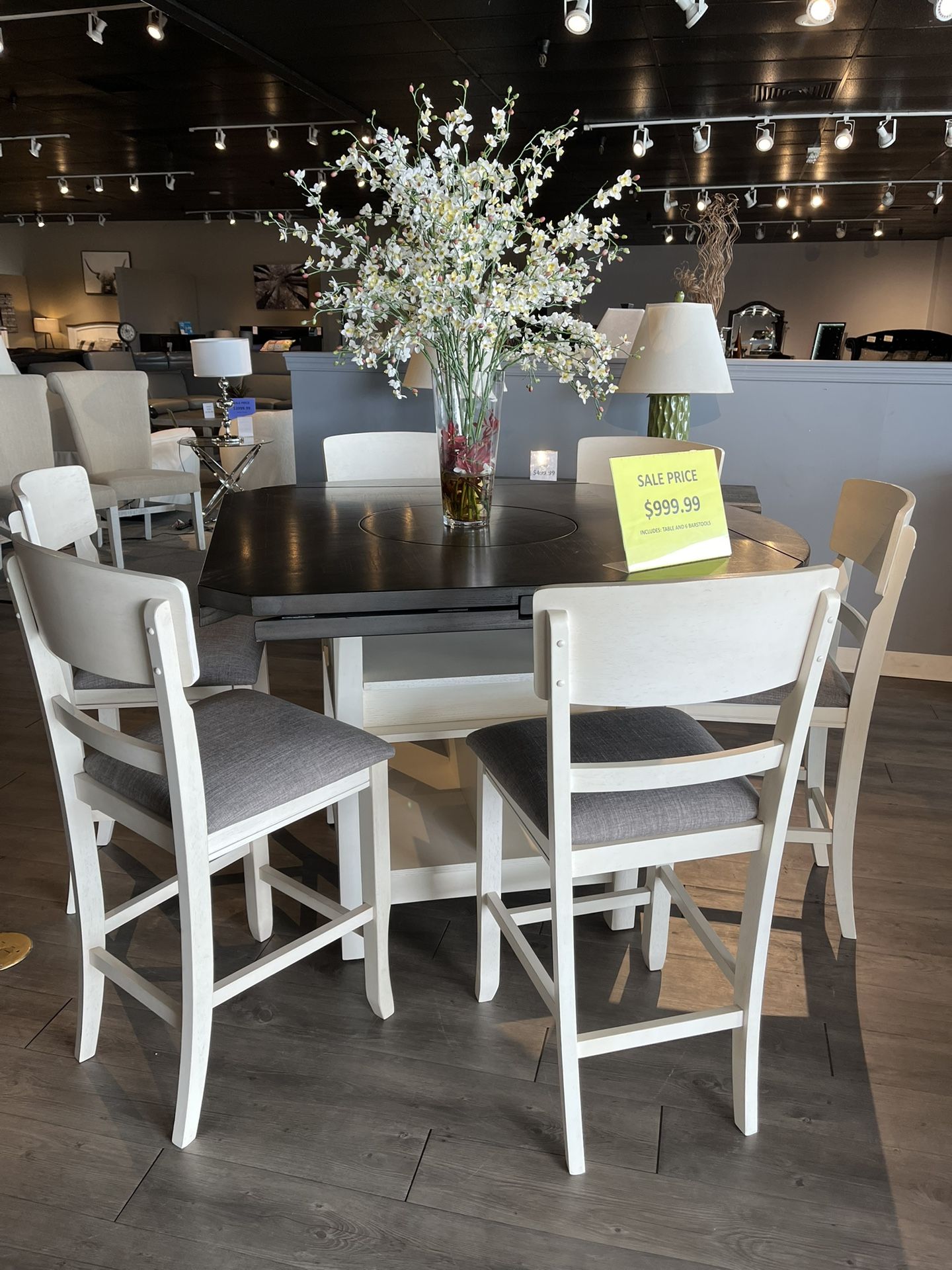 Table And 6 Barstools