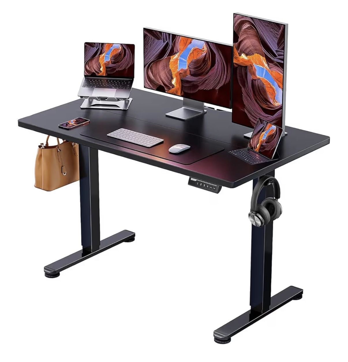 🔥 Complete Home Office / Gaming Setup – Standing Desk + Dual Monitors + Arm + Cables (Bundle or Individual Items)
