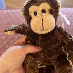 Ty Beanie Babies 2.0 Brown Monkey “Vines” Plush