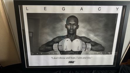 Israel Adesanya UFC/MMA Framed Poster