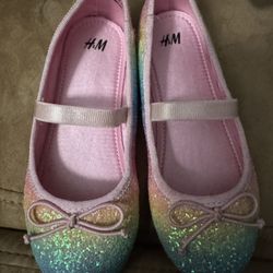 H&M Girl Shoes Flat 12t Rainbow 12  Ballet Flat 29 