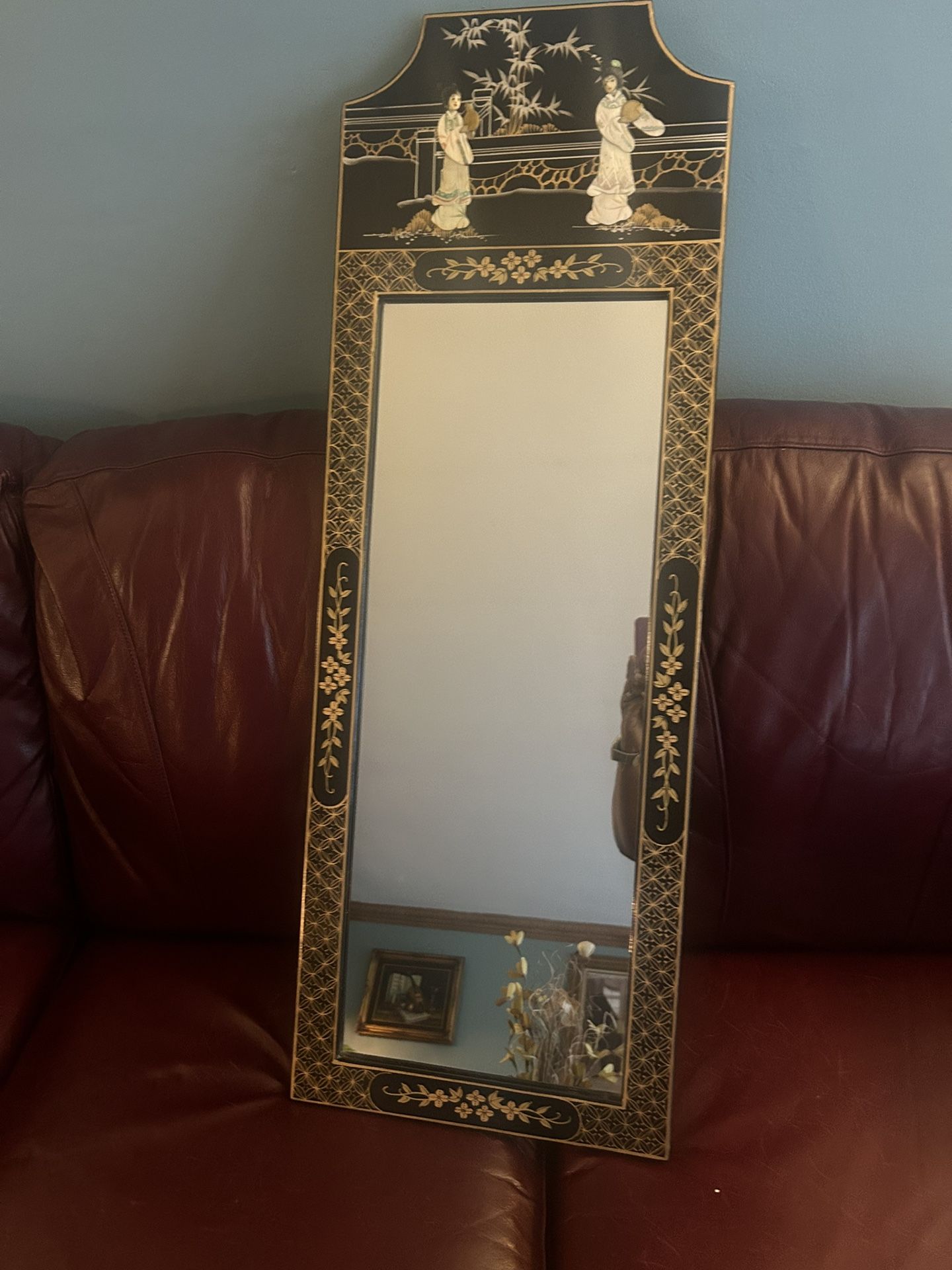 Pearl Panel Oriental Mirror