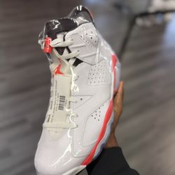 Air Jordan Retro 6 White Infrared 