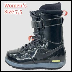 NIKE Zoom Force 1 Black Atomic Pink Woman's Snowboard Boots