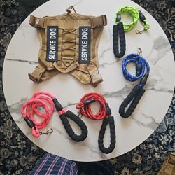 Service Dog Tactical  Harness With Free Heavy one  Duty Leash free
