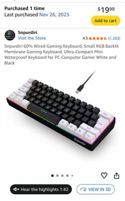 Gaming keyboard