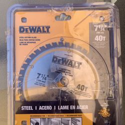 Dewalt Steel Cutting 7 1/4”   40Teeth 