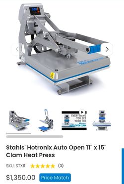 Stahls hotronix auto open heat press 11x15