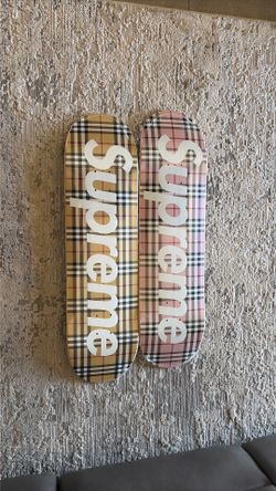 Supreme Burberry Skateboards