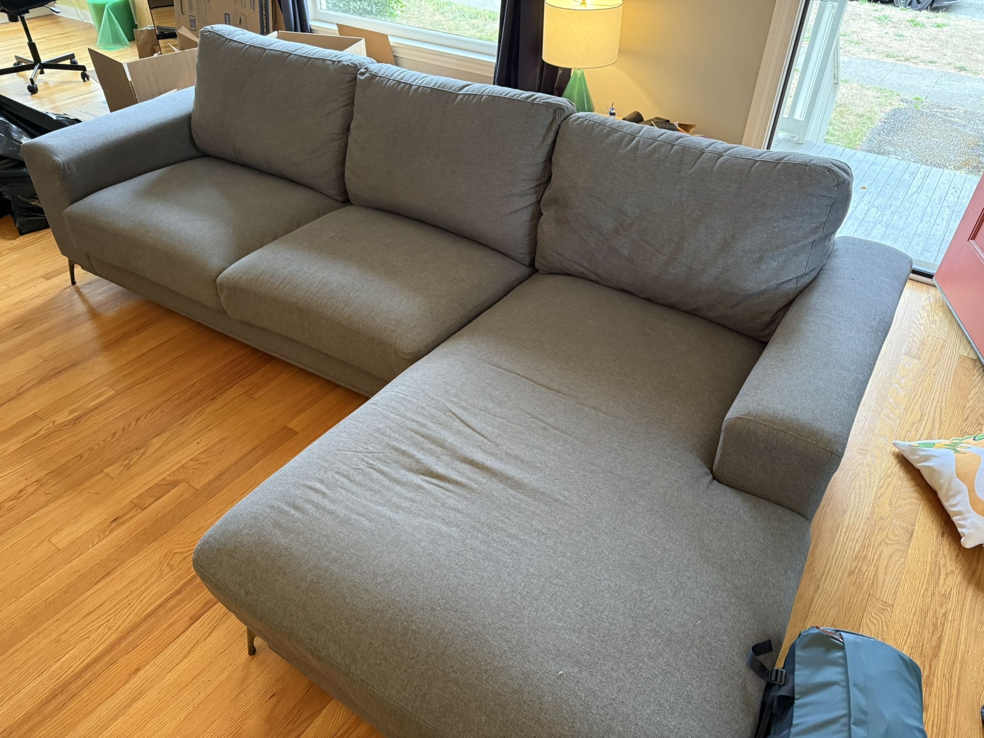 Grey couch Sectional