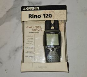 Garmin Rino 120. Handheld GPS navigator and FRS/GMRS two-way radio.