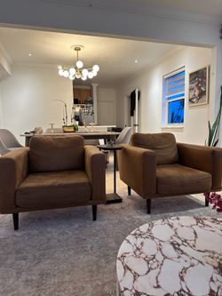 Two accent chairs