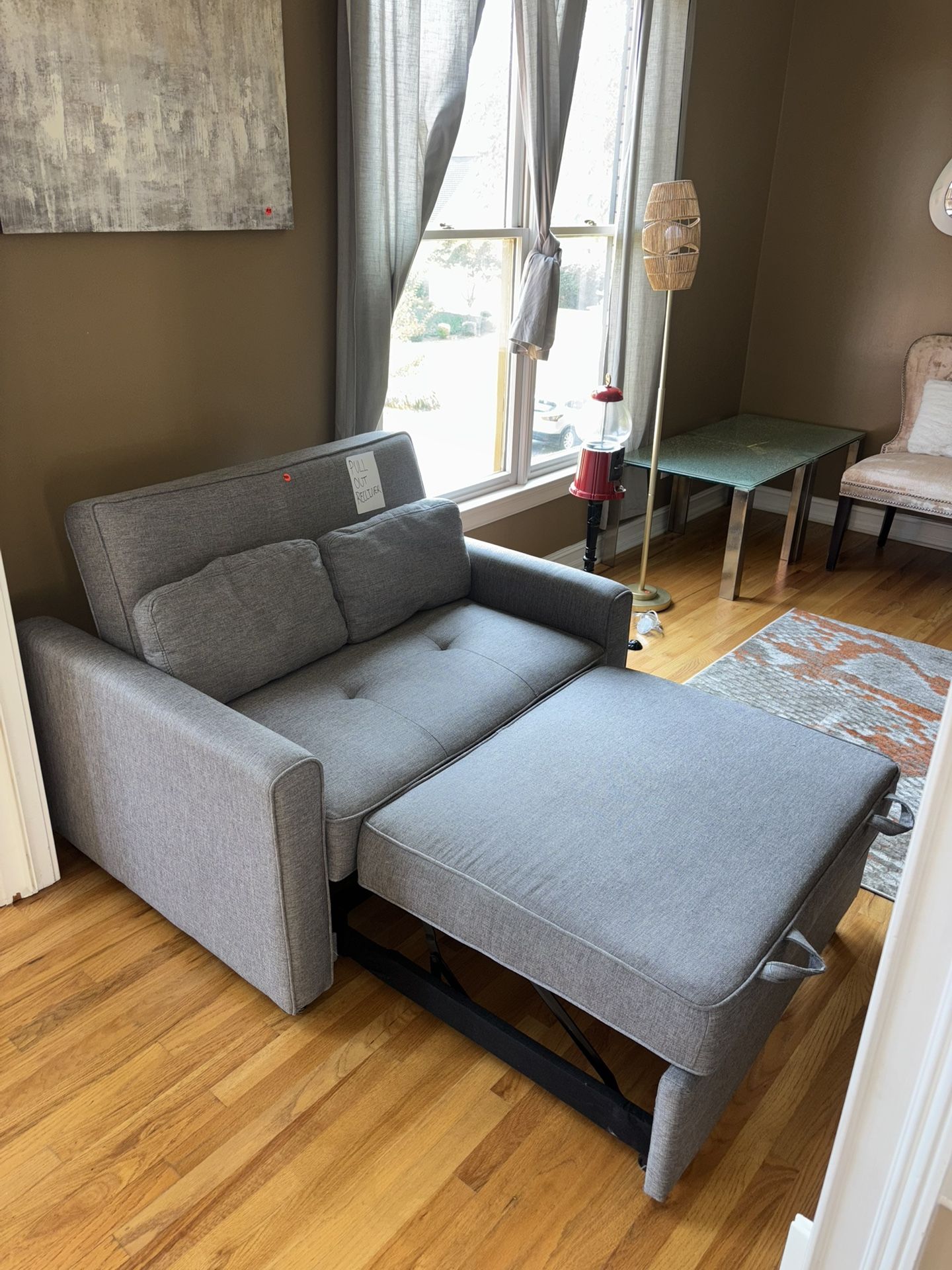 Gray Sleeper Chair