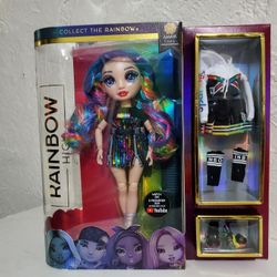 Dazzling Rainbow High Fashion Doll Explore the Amaya Raine Collection MGA Rare