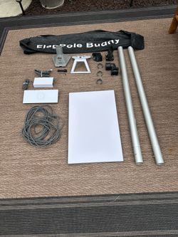 Starlink gentry with pole buddy kit and ladder mount for RV￼