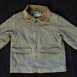Vintage LL BEAN green Boys Jacket Size 4